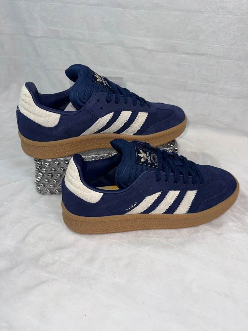 Adidas Samba XLG Navy Suede Sneakers Men’s 11.5 Women’s 12.5 JQ2885 NWT